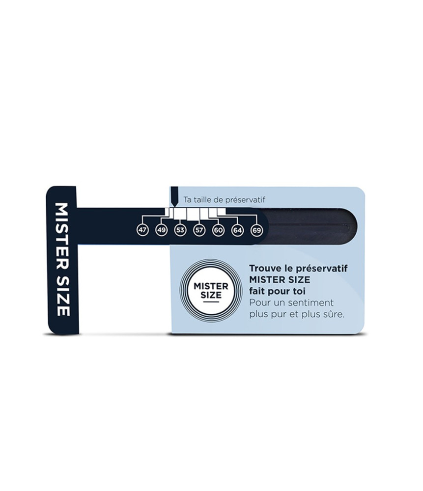 Mister Sizer Règle de mesure de diamètre pénien - MSSIZER